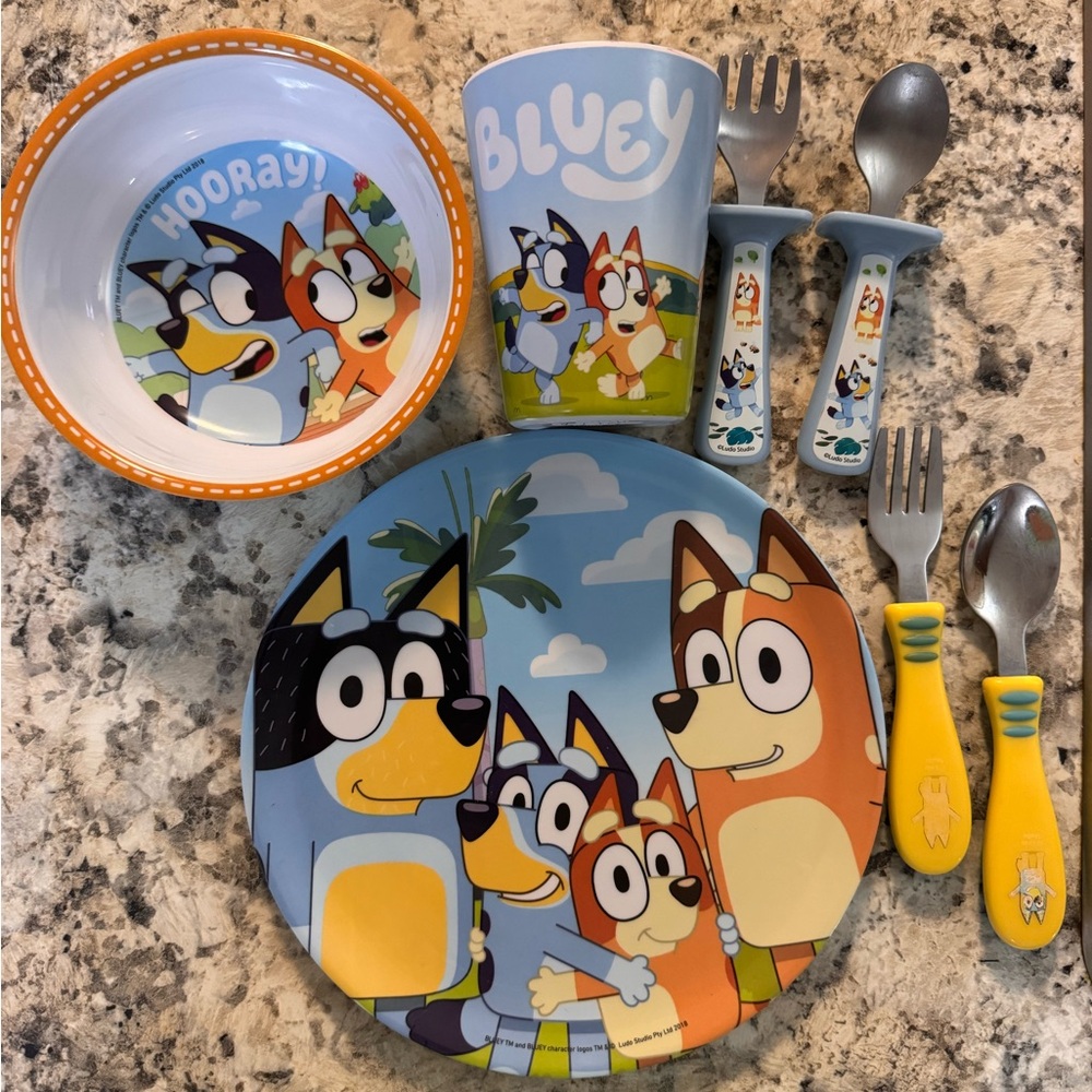 Kids Dinnerware Set - Bluey